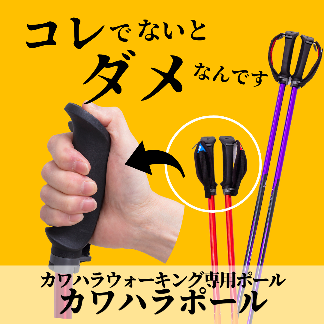 カワハラウォーキング☆カワハラポール /レッド【カラー説明書付き】 カワハラポール – 株）リハビリインソール